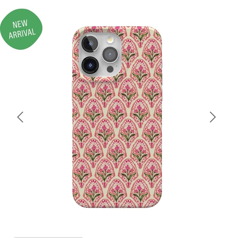 iPhone 14Pro Tulip Tapestry Jenna Palek Floral Pink Phone Case